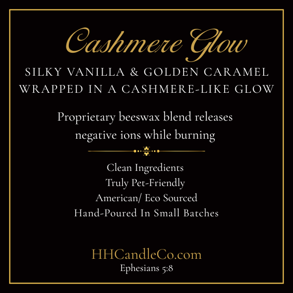 Cashmere Glow - 8.5 oz Beeswax Blend Luxury Candle