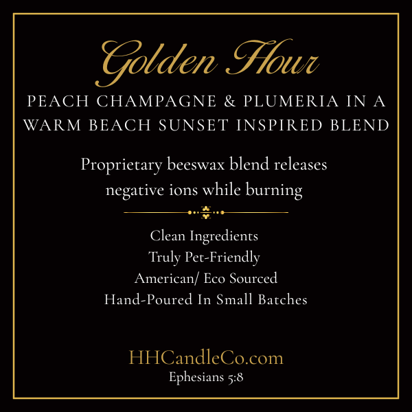 Golden Hour - 8.5 oz Beeswax Blend Luxury Candle