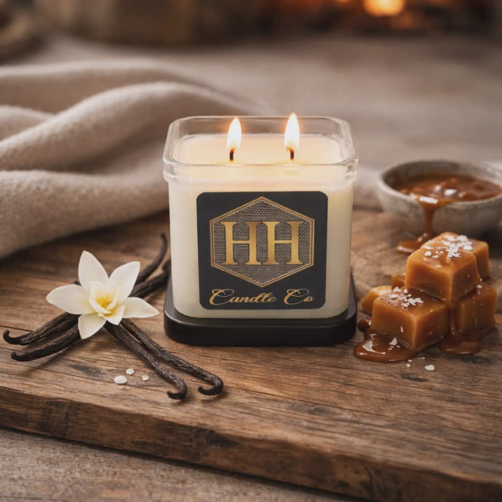 Cashmere Glow - 8.5 oz Beeswax Blend Luxury Candle